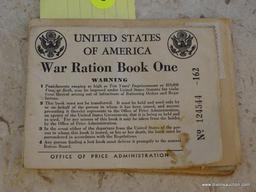 SET OF WAR RATION BOOKS; COMPLETE SET OF WAR RATION BOOKS ONE-FOUR ALL ISSUED TO THE SAME PERSON.