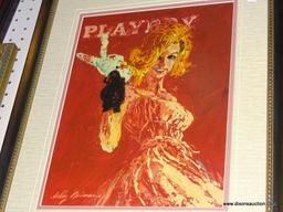GICLEE PLAYBOY COVER PRINT; PLAYBOY COVER GICLEE PRINT OF ANN MARGARET BY LEROY NEIMAN. SIGNED BY