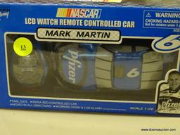 NASCAR REMOTE CONTROLLED CAR; ROUSH RACING, NASCAR'S MARK MARTIN #6 LCD WATCH REMOTE CONTROLLED CAR.