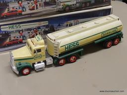 PAIR OF HESS TOY TANKER TRUCKS; 2 PIECE LOT OF HESS 1990 TOY TANKER TRUCKERS WITH DUAL SOUND SWITCH,