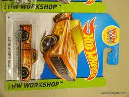 LOT OF HOT WHEELS CARS; 3 PIECE LOT OF HOT WHEELS WORKSHOP CARS TO INCLUDE '13 HOT WHEELS CHEVY