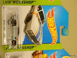 LOT OF HOT WHEELS CARS; 3 PIECE LOT OF HOT WHEELS WORKSHOP CARS TO INCLUDE '13 HOT WHEELS CHEVY