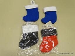 LOT OF NASCAR STOCKINGS; 4 PIECE LOT OF NASCAR TREVCO STOCKINGS TO INCLUDE 2 MARK MARTIN #6 BLUE AND