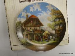 SELTMANN WEIDEN 1986 PLATE; "THE BLACKSMITH" DECORATIVE PLATE BY CHRISTIAN LUCKEL, 1986 EDITION.