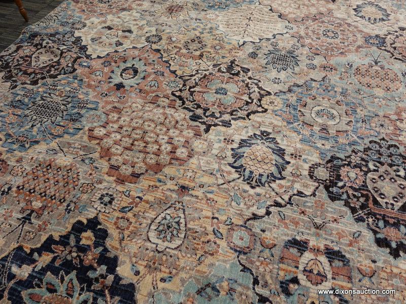 (WALL) STEEPLEGATE AREA RUG; MOHAWK HOME STEEPLEGATE, MULTI COLOR, VINTAGE PERSIAN AREA RUG.