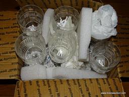 (LR) STEMWARE; 6 PCS. OF MATCHING CRYSTAL STEMWARE