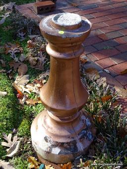 (BACKYD) CONCRETE BASE; CONCRETE BASE TO A BIRDBATH- 26 IN H