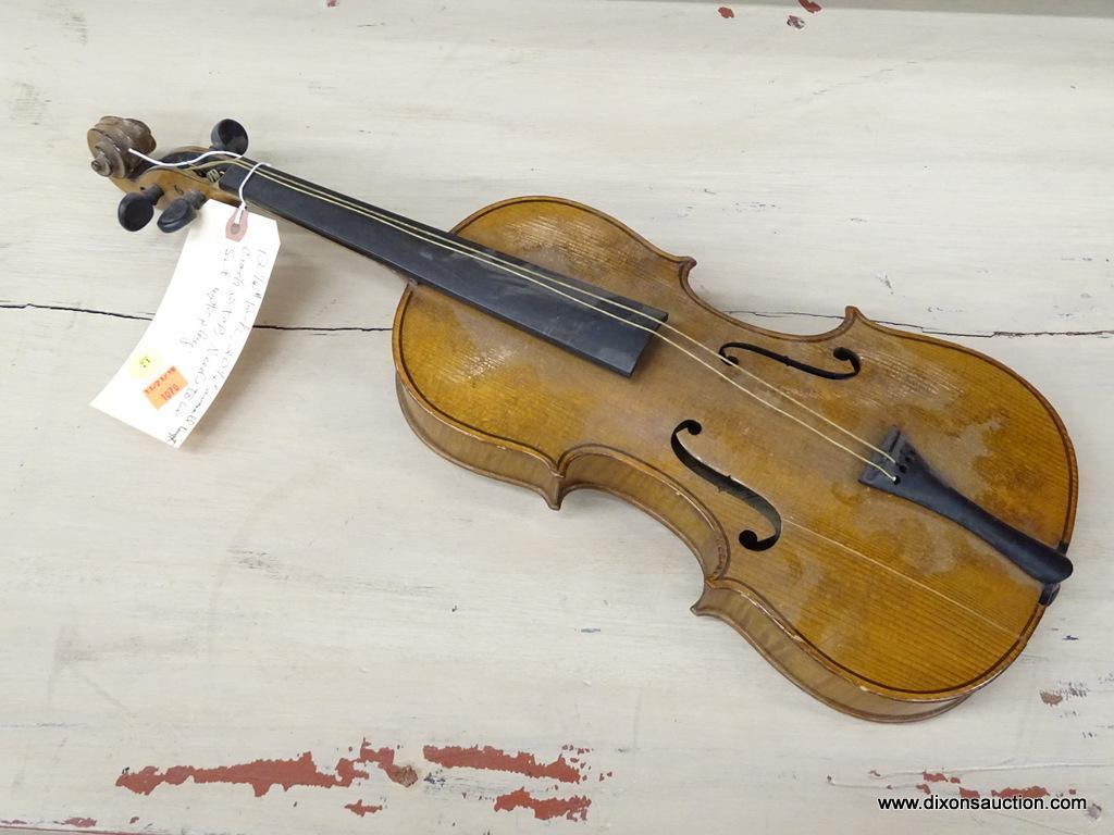 SALVADORE DE DURRO VIOLIN; SPECIAL MODEL ANTONIUS STRADIVARIUS 1901 MODEL WITH AN EBONY FINGERBOARD.