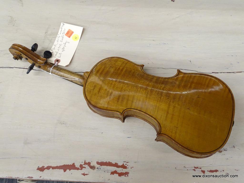 SALVADORE DE DURRO VIOLIN; SPECIAL MODEL ANTONIUS STRADIVARIUS 1901 MODEL WITH AN EBONY FINGERBOARD.