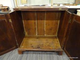 MAHOGANY HALF PRESS/DWARF PRESS; CIRCA 1700. HAS A CHIPPENDALE APPLIED BRACKET BASE ON A DOVETAILED