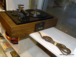 (WINDOW) SOUNDESIGN RECORD TURNTABLE; DURPOWER PHONOGRAPH RECORD TURNTABLE. MODEL NO. 4234. 60 HZ,