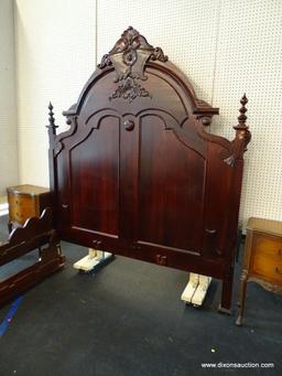 RENAISSANCE REVIVAL STYLE KING SIZE BED; BEAUTIFUL KING SIZE BED FRAME WITH A RENAISSANCE REVIVAL