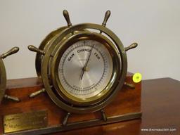 (UPSIT) SETH THOMAS MAYFLOWER SHIPS CLOCK; MADE BY TAYLOR INSTRUMENT COMPANY ROCHESTER, NY. DEPICTS