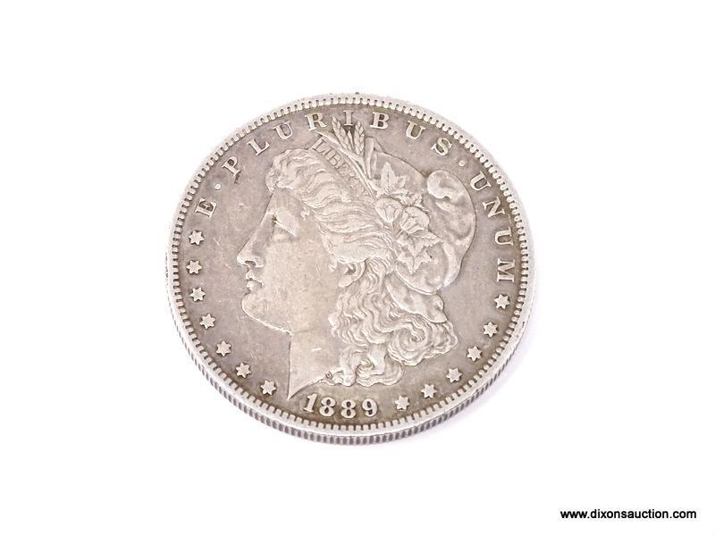 1889-0 MORGAN SILVER DOLLAR.