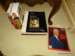 (LR) LOT OF ASSORTED POLITICAL BOOKS; LOT TO INCLUDE "LIVING HISTORY" BY HILLARY RODHAM CLINTON, "MY