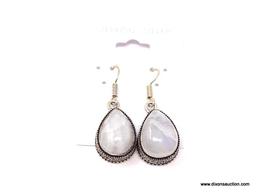 .925 MOONSTONE EARRINGS; GORGEOUS NEW AAA QUALITY 14 2/8" DETAILED MOONSTONE EARRINGS. RETAIL PRICE