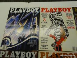 1988 PLAYBOY MAGAZINES; 8 PIECE LOT OF 1988 PLAYBOY MAGAZINES TO INCLUDE EVERY MONTH BUT MAY, JUNE,