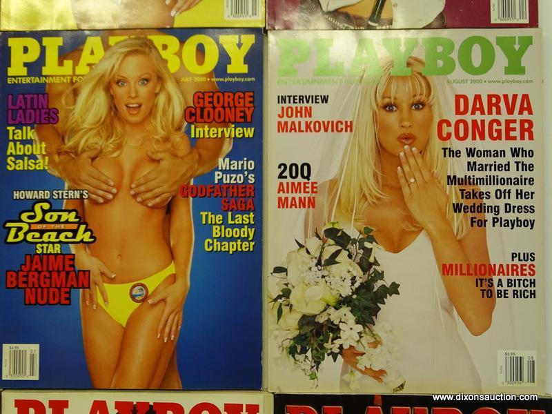 2000 PLAYBOY MAGAZINES; ALL 12 EDITIONS FROM THE 2000 PLAYBOY COLLECTION.