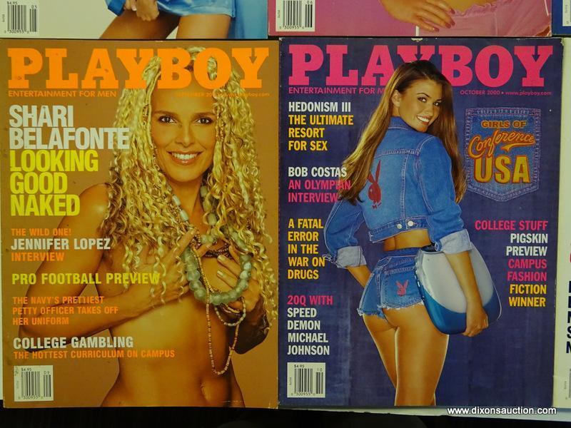 2000 PLAYBOY MAGAZINES; ALL 12 EDITIONS FROM THE 2000 PLAYBOY COLLECTION.