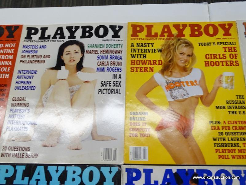 1994 PLAYBOY MAGAZINES; ALL 12 EDITIONS FROM THE 1994 PLAYBOY COLLECTION. COMES WITH AN EXTRA COPY