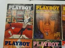 1977 PLAYBOY MAGAZINES; ALL 12 EDITIONS FORM THE 1977 PLAYBOY COLLECTION.