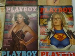 1981 PLAYBOY MAGAZINES; ALL 12 EDITIONS FROM THE 1981 PLAYBOY COLLECTION.