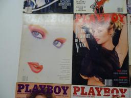 1988 PLAYBOY MAGAZINES; ALL 12 EDITIONS FROM THE 1988 PLAYBOY COLLECTION.