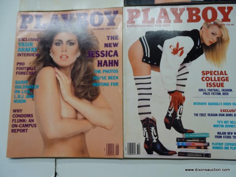 1988 PLAYBOY MAGAZINES; ALL 12 EDITIONS FROM THE 1988 PLAYBOY COLLECTION.