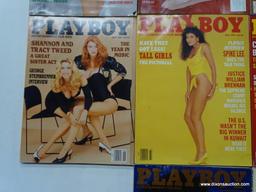 1991 PLAYBOY MAGAZINES; 10 PIECE LOT OF 1991 PLAYBOY MAGAZINES TO INCLUDE EVERY MONTH BUT JUNE AND