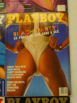 1987 PLAYBOY MAGAZINES; 9 PIECE LOT OF 1987 PLAYBOY MAGAZINES TO INCLUDE EVERY MONTH BUT JANUARY,