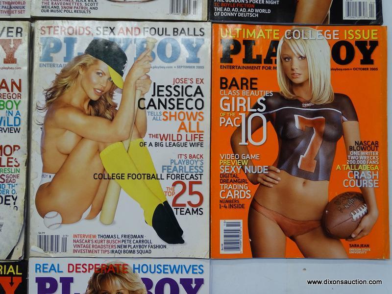 2005 PLAYBOY MAGAZINES; 10 PIECE LOT OF 2005 PLAYBOY MAGAZINES TO INCLUDE EVERY MONTH BUT JANUARY,