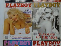1993 PLAYBOY MAGAZINES; ALL 12 EDITIONS FROM THE 1993 PLAYBOY COLLECTION.