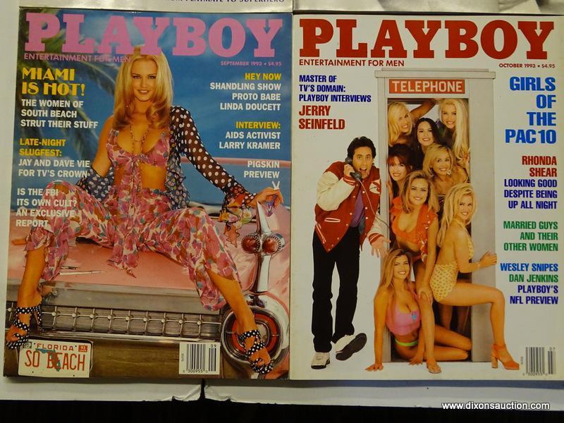 1993 PLAYBOY MAGAZINES; ALL 12 EDITIONS FROM THE 1993 PLAYBOY COLLECTION.