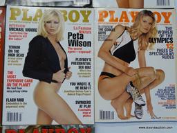 2004 PLAYBOY MAGAZINES; 10 PIECE LOT OF 2004 50TH ANNIVERSARY PLAYBOY MAGAZINES TO INCLUDE EVERY