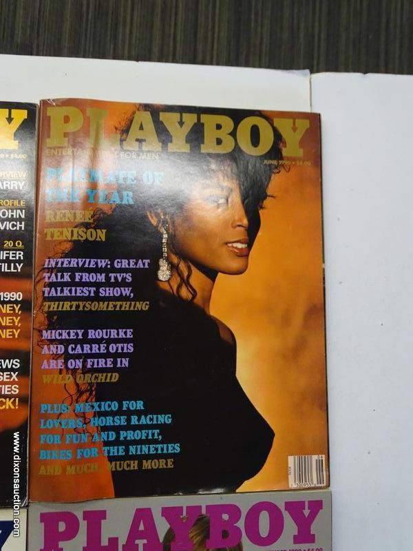 1990 PLAYBOY MAGAZINES; 9 PIECE LOT OF 1990 PLAYBOY MAGAZINES TO INCLUDE EVERY MONTH BUT JANUARY,