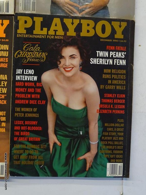 1990 PLAYBOY MAGAZINES; 9 PIECE LOT OF 1990 PLAYBOY MAGAZINES TO INCLUDE EVERY MONTH BUT JANUARY,