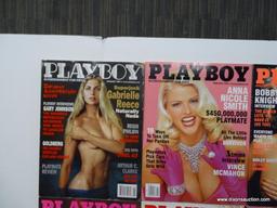 2001 PLAYBOY MAGAZINES; 11 PIECE LOT OF 2001 PLAYBOY MAGAZINES TO INCLUDE EVERY MONTH BUT NOVEMBER.