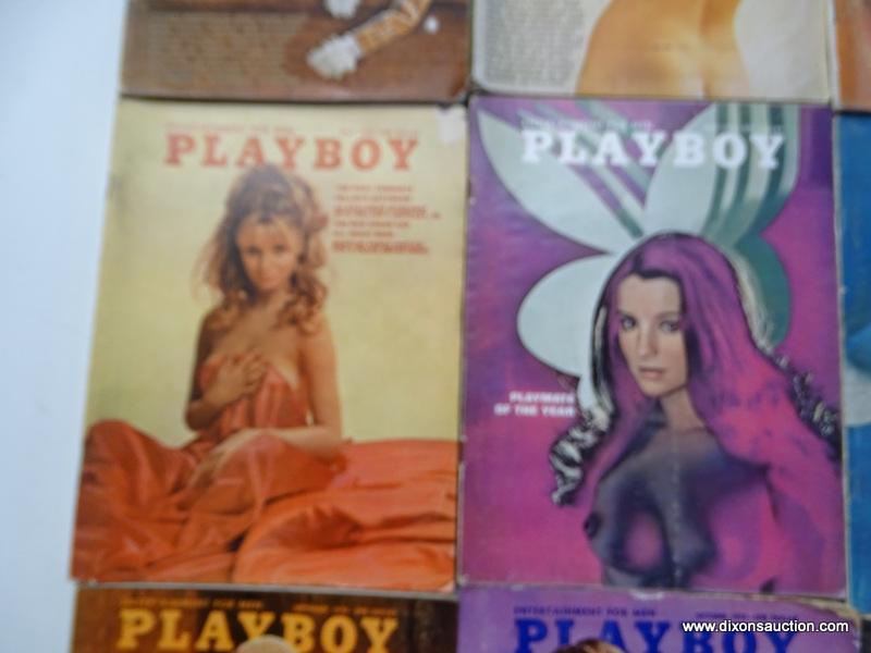 1970 PLAYBOY MAGAZINES; ALL 12 EDITIONS FROM THE 1970 PLAYBOY COLLECTION.