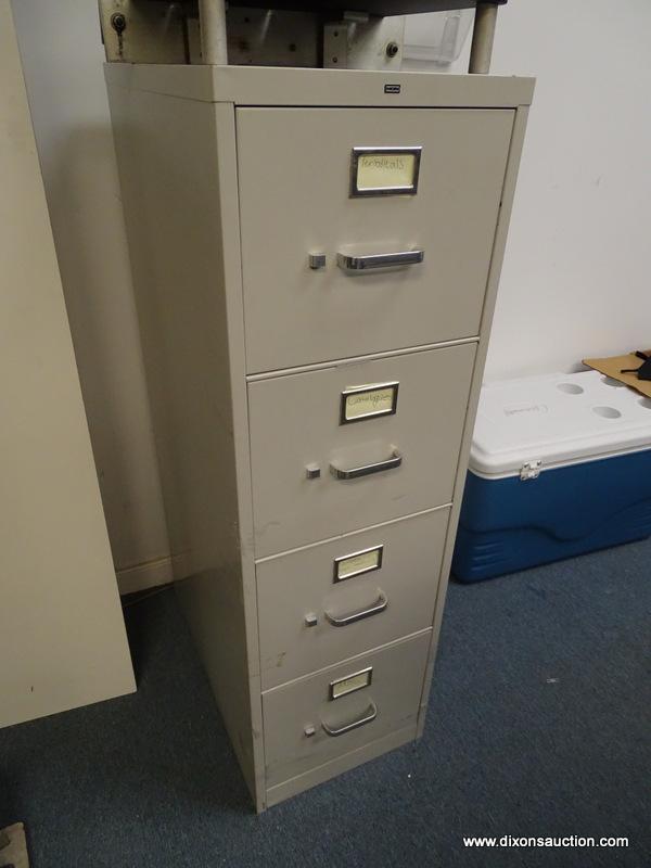 (OFC3) HON LATERAL 4 DRAWER FILE CABINET. MEASURES 25" X 15" X 48-3/4" TALL.