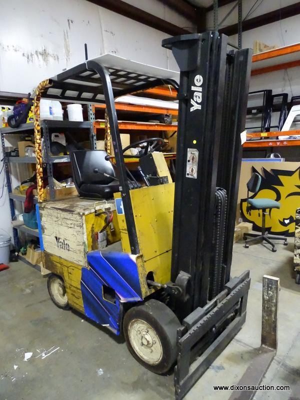 (WAREHOUSE) YALE FORKLIFT. HAS 4,179 HOURS ON IT. MODEL #ERC040ABN36SE083. SERIAL #N491306 . COMES