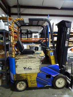 (WAREHOUSE) YALE FORKLIFT. HAS 4,179 HOURS ON IT. MODEL #ERC040ABN36SE083. SERIAL #N491306 . COMES