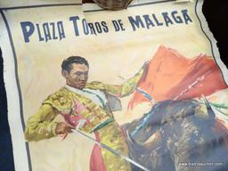 (R1) PAIR OF VINTAGE BULLFIGHTING POSTERS; 2 PIECE LOT TO INCLUDE A POSTER FROM THE PLAZA TOROS DE