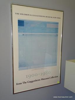 RICHARD DIEBENKORN ART GALLERY POSTER; THE GUGGENHEIM MUSEUM COLLECTION 1900-1980 ART POSTER. SITS