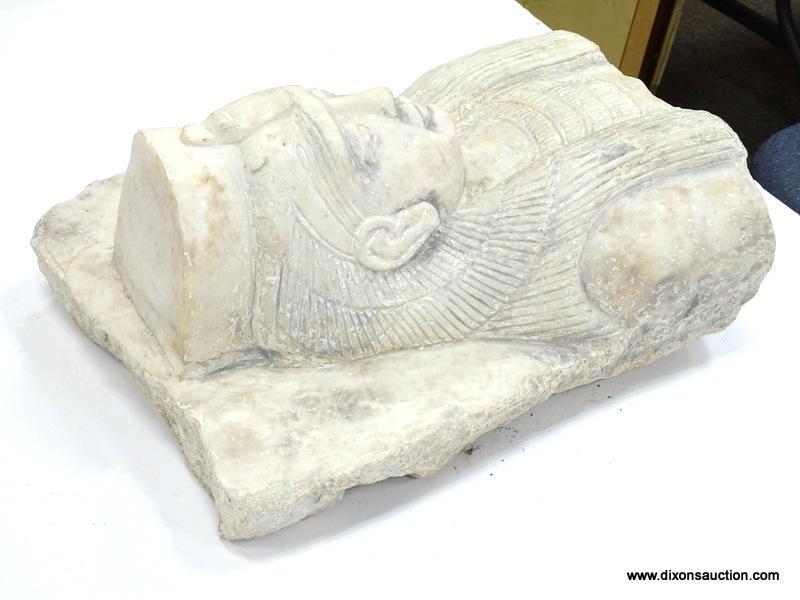 CARVED MARBLE GODDESS ISIS.