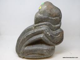 (RFRT) STONE SCULPTURE. MEASURES 7" X 12.5" X 15.5".