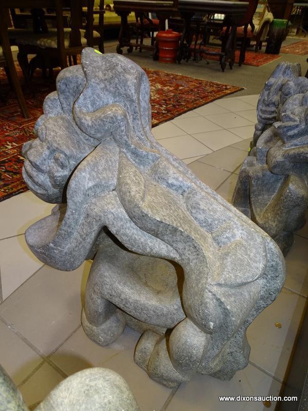 (RFRT) STONE SCULPTURE. MEASURES 23" X 13" X 26.5".