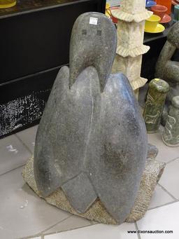 (RFRT) STONE SCULPTURE. MEASURES 19" X 11" X 25.5".