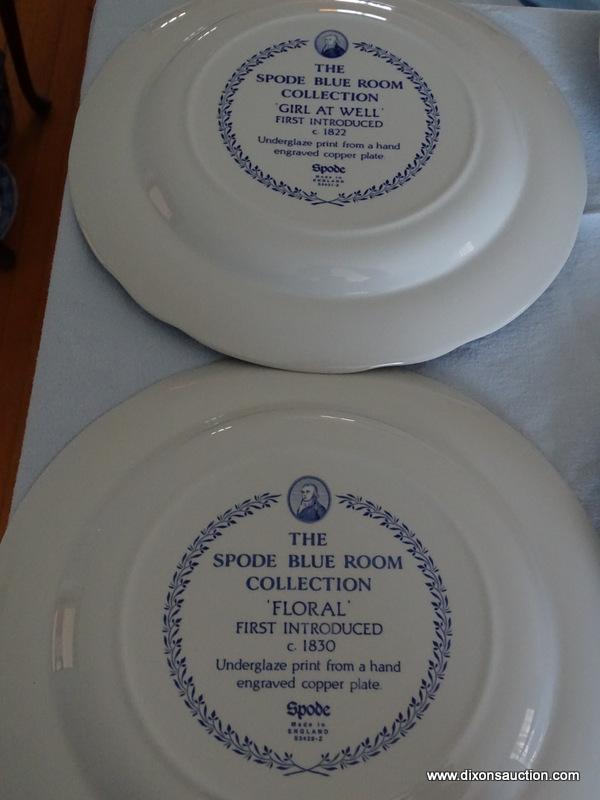 (LR) LOT OF SPODE BLUE ROOM COLLECTION DINNER PLATES; 18 PIECE LOT OF SPODE BLUE ROOM DINNER PLATES