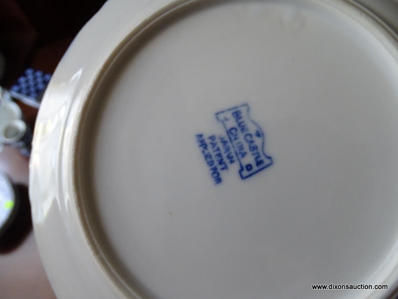 (LR) LOT OF BLUE AND WHITE CHINA; 14 PIECE LOT TO INCLUDE A SET OF 5 LIBERTY BLUE "MONTICELLO" BREAD