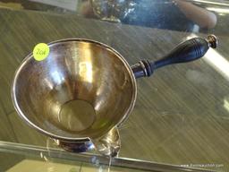 (DISPLAY) FLANDERS STERLING SILVER POT WITH SPOUT AND HANDLE.